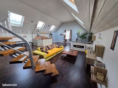 loft d'exception meublé 160m² – 3 ch – garage 60m² – lambézellec