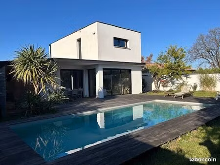 balma – maison contemporaine 160 m² – piscine – jardin – 4 chambres – direct propriétaire