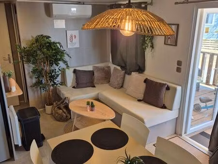 mobilhome 3 chambres superbe emplacement