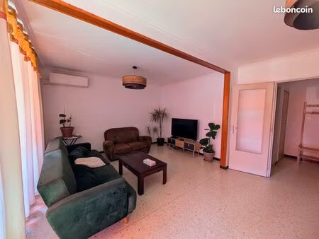 location t4 appartement meublé 3 chambres à 150m du tram l2 et l5 + proche toutes commodit