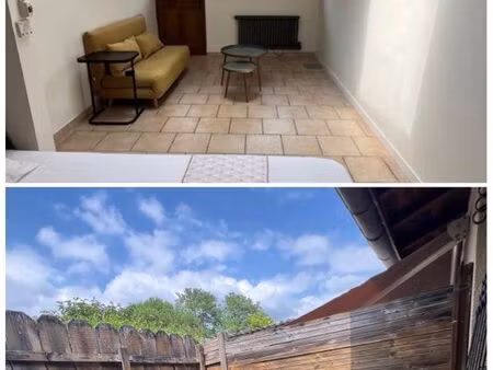 charmante maisonnette indépendante de 28 m² avec terrasse – centre-ville de la brède