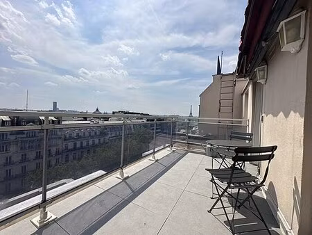 appartement 1 chambre meublé avec terrasse et ascenseur