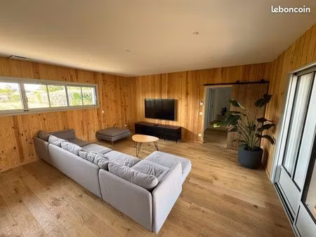 ? maison bois meublée - 130m2 ?