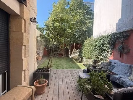très beau t3 rue judaique avec jardin et clim