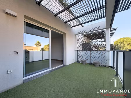 pignan – appartement t2 de 42 m² avec terrasses et double gar