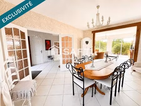 charmante maison de 195m2 avec garage et vie plain pied