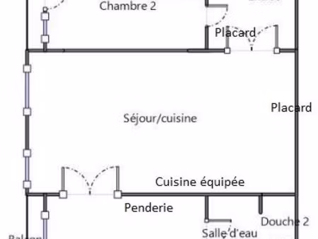 appartement meublé 57 m² – location de courte durée