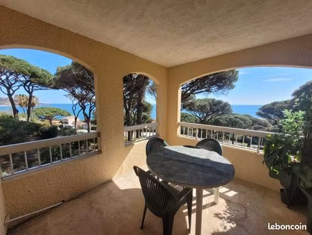 location t2 meublé vue mer – sainte‑maxime (octobre → mai)