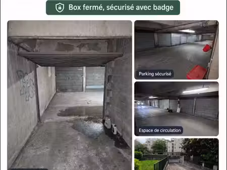 box fermé et sécurisé à louer – fontenay-sous-bois