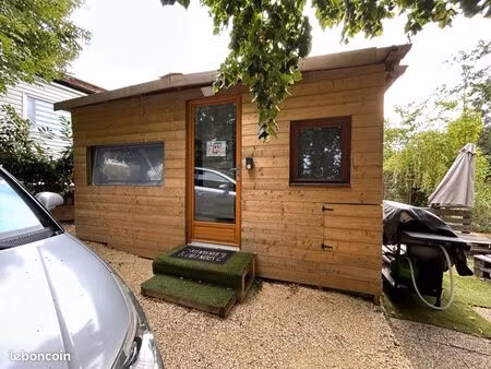 ? à vendre – chalet en bois au camping la bissera – pommier-de-beaurepaire (38)