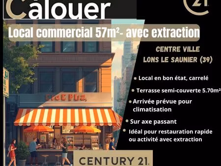 local commercial 57 m² lons le saunier