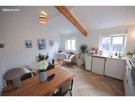 maison individuelle entièrement rénovée 34m² – jardin – 3 parkings – climatisation – aucun