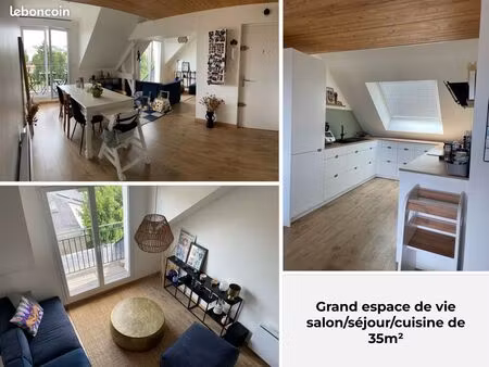 t3 lumineux avec balcons - quartier procé à nantes