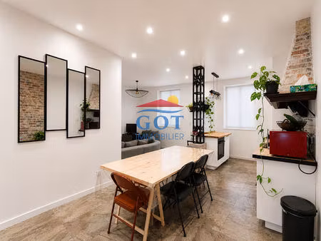 en exclusivité got immobilier - maison de ville r+1 de 101 m² - 4 chambres - cour intérieu