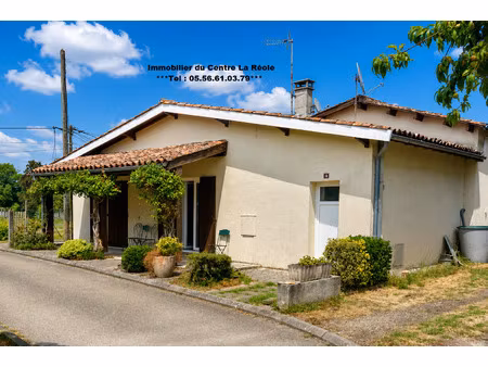 entre la réole et langon - maison de plain-pied de 90 m2 ave