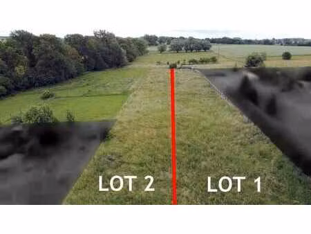 terrain de 17 ares 33 ca  16 mètres de façade