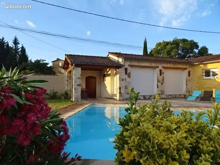 joli appartement f2 meublé et climatisé sur axe ales/nimes à ners (30). bail 10 mois. top 