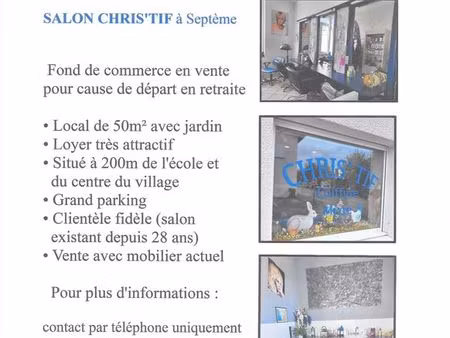 vente fonds de commerce coiffure