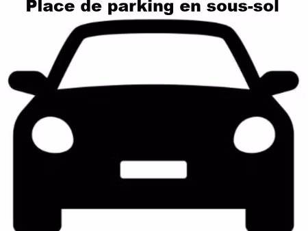 place de parking en sous sol d'une copropriété fermée