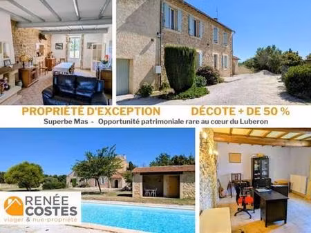 viager occupé - f80-h78 ans - robion (84440)
