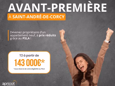 vente programme neuf t2  t3  t4 45 à 76 m² saint-andré-de-corcy (01390)