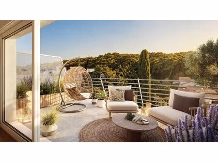 le cannet  3 pièces en avant dernier etage avec terrasse et parking