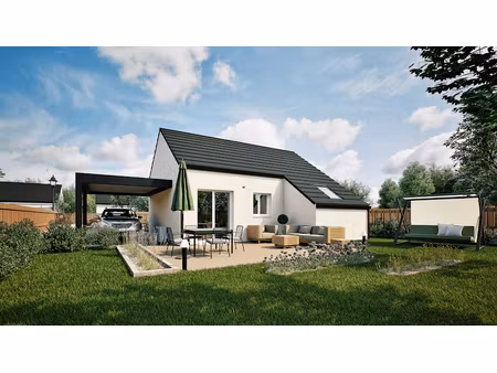 vente maison neuve 3 pièces 48.93 m² à port-en-bessin-huppain (14520)  158 700 €