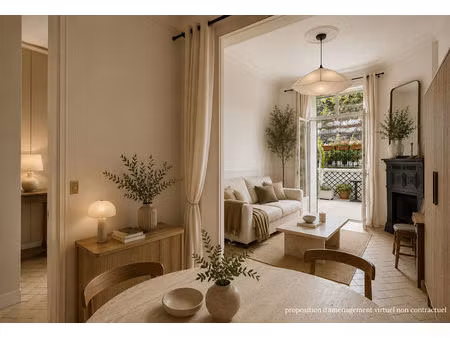 exclusivite- custine - lamarck caulaincourt - 45 m2 - terrasse 20 m2