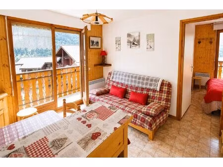 appartement saint-jean-d'aulps 2 pièce(s) 26.60 m² balcons  parking et cave
