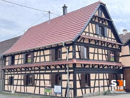 maison alsacienne 135m² / 5ch + terrasse + gge + cave - hindisheim