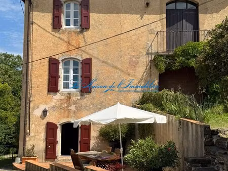 a proximité de la bambouseraie d'anduze  maison en pierres de caractère f4 avec terrasse..
