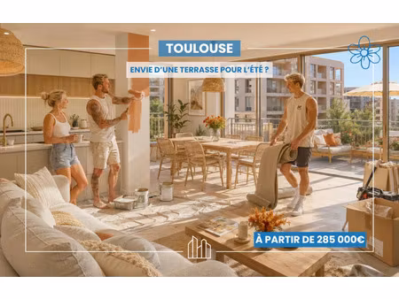 vente appartement neuf 3 pièces 64m2 toulouse - 341000 € - surface privée