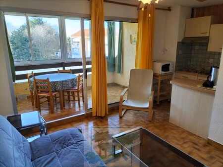 argeles plage  grand studio résidence avec piscine
