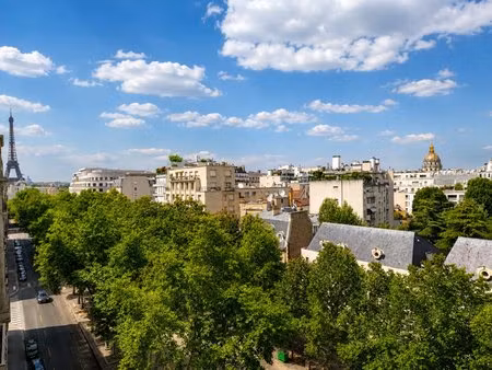 appartement d'exception terrasse vue tour eiffel & dôme des invalides prestations...