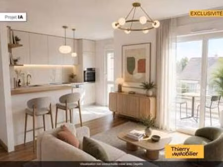 vente appartement 2 pièces à nantes doulon - vieux doulon (44000) : à vendre 2 pièces / 48