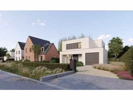 villa neuve contemporaine avec quatre chambres sur un vas...