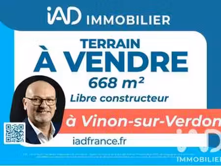 vente terrain piscine à vinon-sur-verdon (83560) : à vendre piscine / 668m² vinon-sur-verd