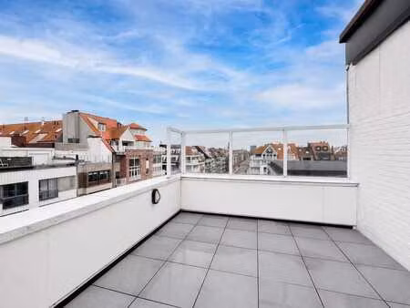 studio rénové avec grande terrasse (+-13 m²) à quelques pas
