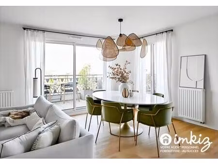 appartement 3 pièces de 68 m² avec balcon de 15 m²