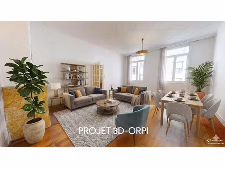 vente appartement 3 pièces 63 m² à lyon 1er (69001)  299 000 €