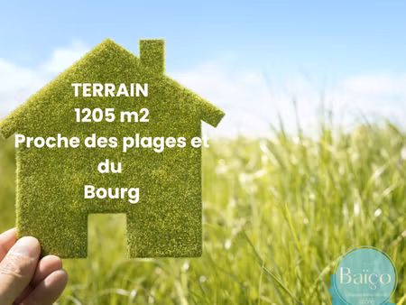 vente terrain 1205 m² à groix (56590)  367 500 €