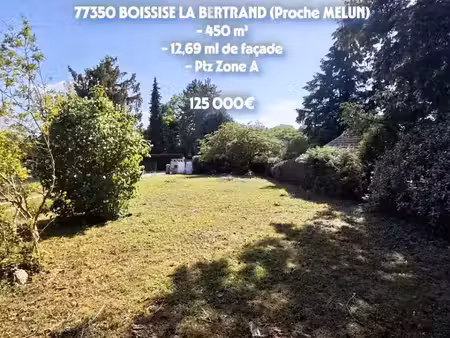vente terrain 450 m² à boissise-la-bertrand (77350)  125 000 €