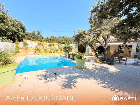 maison 178m2  5 chambres  bureau  piscine  jardin!