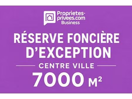 réserve exceptionnelle-7000 m2 een plein coeur de ville
