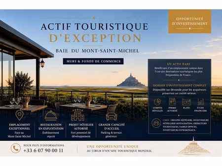 vente locaux professionnels 0 pièces 514 m² à le mont-saint-michel (50170)  2 660 000 €