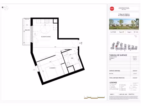 location appartement 2 pièces 43 m² à viry-chatillon (91170)  855 €