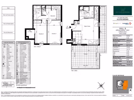 location appartement 3 pièces 82 m² à suresnes (92150)  1 922 €