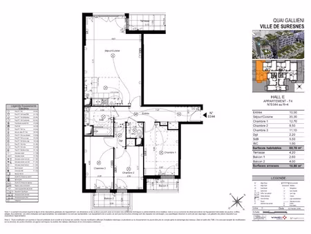 location appartement 4 pièces 88 m² à suresnes (92150)  2 315 €