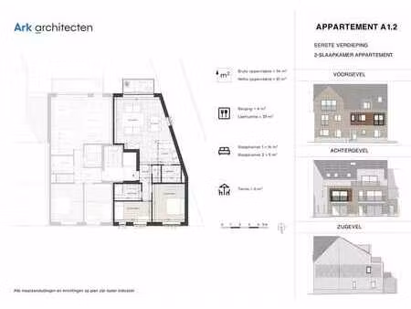 appartement deux chambres au rez-de-chaussée