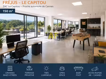 bureau 154 m2 avec terrasse à fréjus proche autoroute